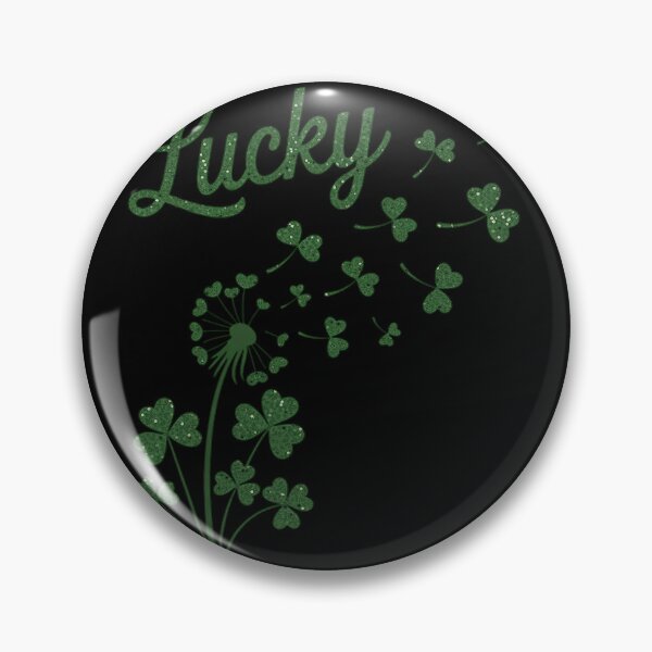 Item preview, Lucky St Patrick's Day  Glitter Dandelion Shamrock designed and sold by BlassmausArt.