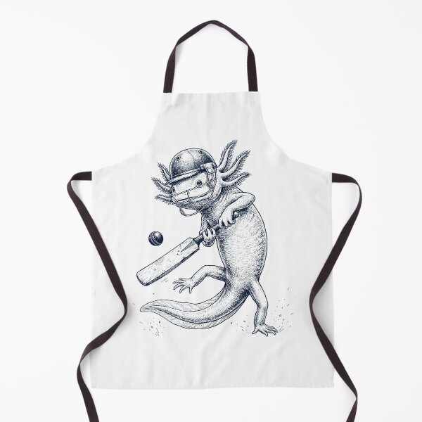 Item preview, Vintage Axolotl Playing Cricket Player Animal Lover designed and sold by DoodleTortle.