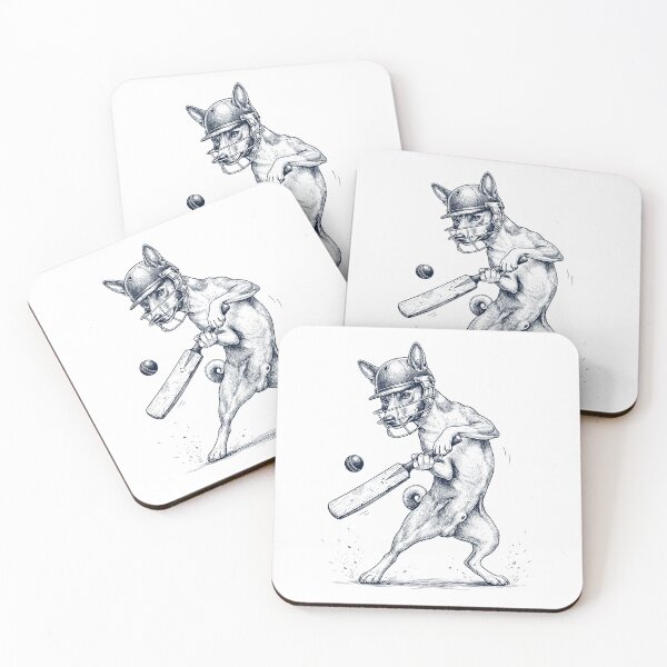 Item preview, Vintage Basenji Playing Cricket Player Dog Lover designed and sold by DoodleTortle.
