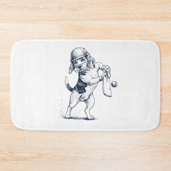 Item preview, Vintage Beagle Playing Cricket Player Dog Lover designed and sold by DoodleTortle.