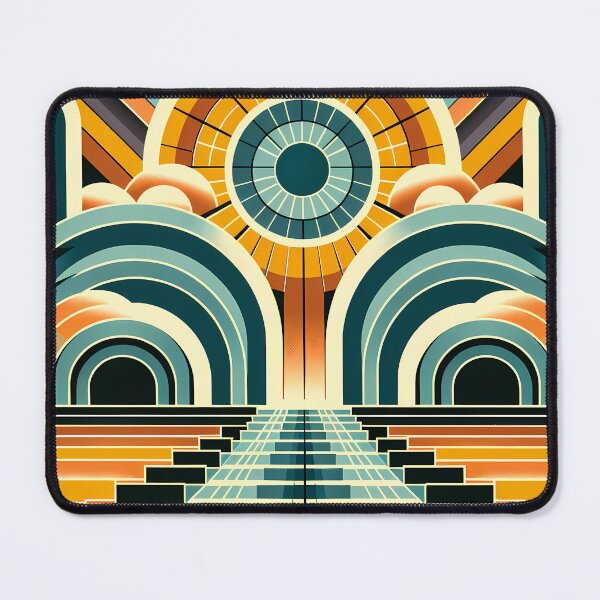 Item preview, Geometric Sunburst Arches and Stairway designed and sold by InkSmithery.