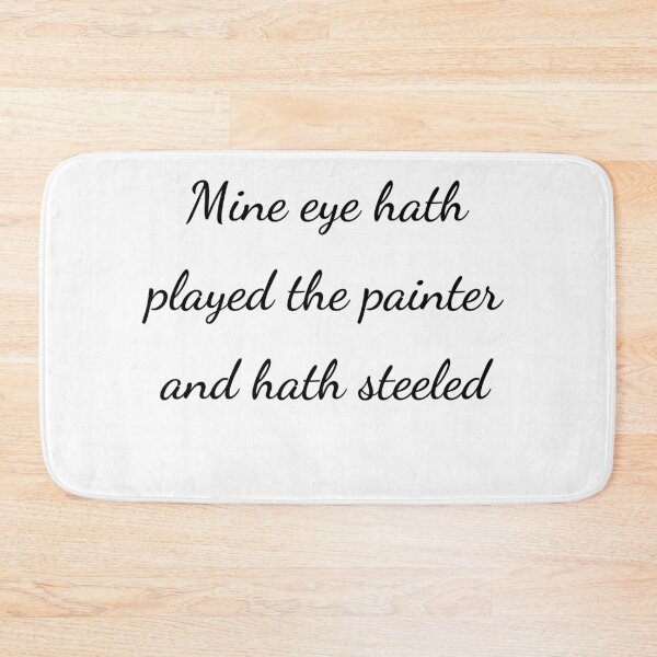 Item preview, "Mine eye hath played the painter and hath steeled" - handwriting black designed and sold by ariksworld.