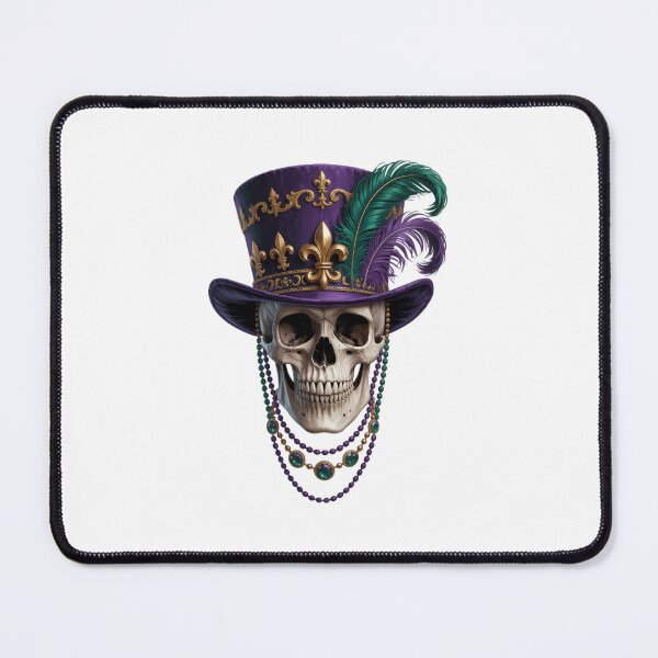 Item preview, Mardi Gras Skull Top Hat New Orleans Witch Doctor Voodoo designed and sold by Moon-Ape.