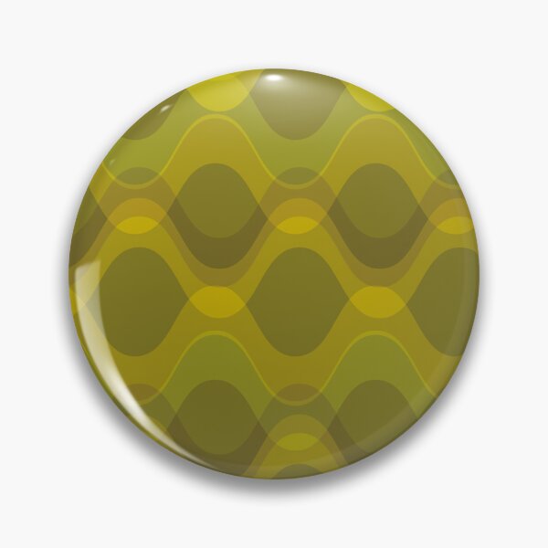Item preview, Retro 70s Wavy Pattern - olive green designed and sold by JMgraphic.