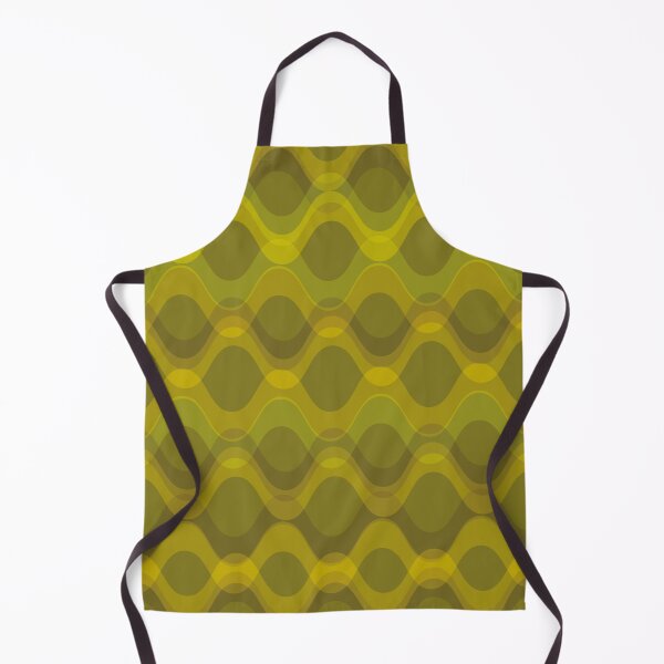 Item preview, Retro 70s Wavy Pattern - olive green designed and sold by JMgraphic.