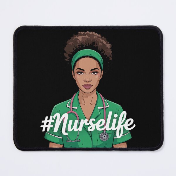 Item preview, Wonmen Nurse Life Black Woman Black History Month Juneteenth designed and sold by BlassmausArt.