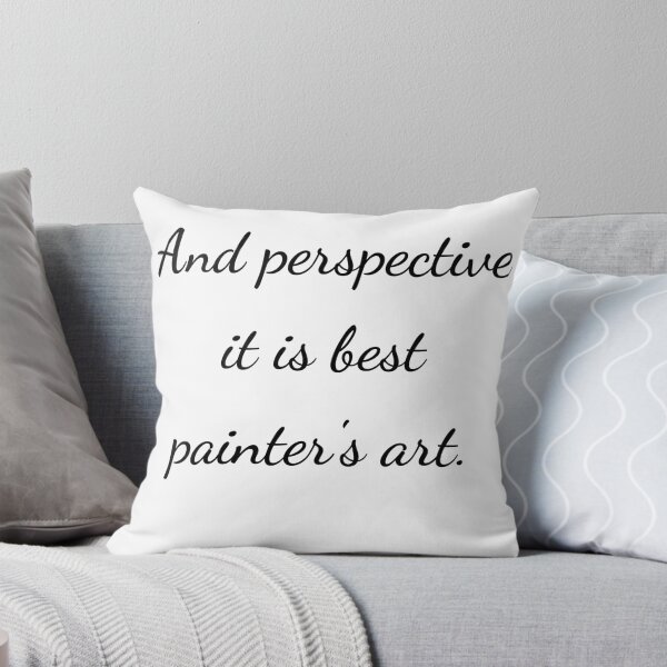 Item preview, "And perspective it is the painter's art." - handwriting black designed and sold by ariksworld.