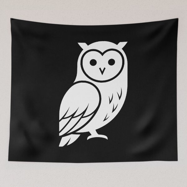 Item preview, Minimalist Wise Owl Graphic Tee designed and sold by PryntedLabs.