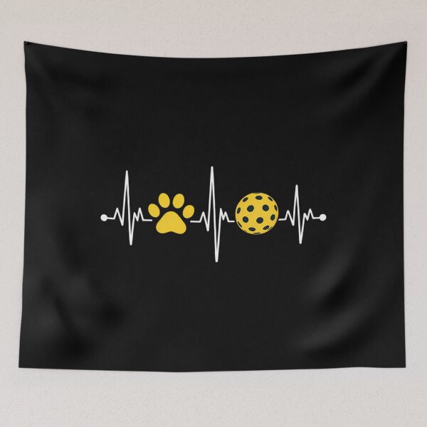 Item preview, Pickleball Player Heartbeat Dog Paw Heartbeat designed and sold by Moon-Ape.