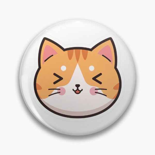 Item preview, Derpy Cat Face Sticker — Funny Cute Cat Lover Gift Decal for Laptop and Water Bottle designed and sold by Stick_It_With_Love.
