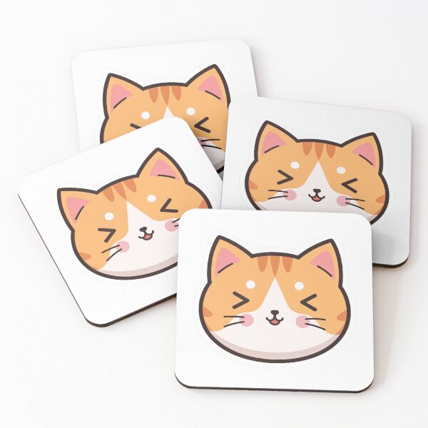 Item preview, Derpy Cat Face Sticker — Funny Cute Cat Lover Gift Decal for Laptop and Water Bottle designed and sold by Stick_It_With_Love.