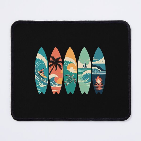 Item preview, Surfboards Sunset Ocean Beach Vibe Surfer designed and sold by BlassmausArt.