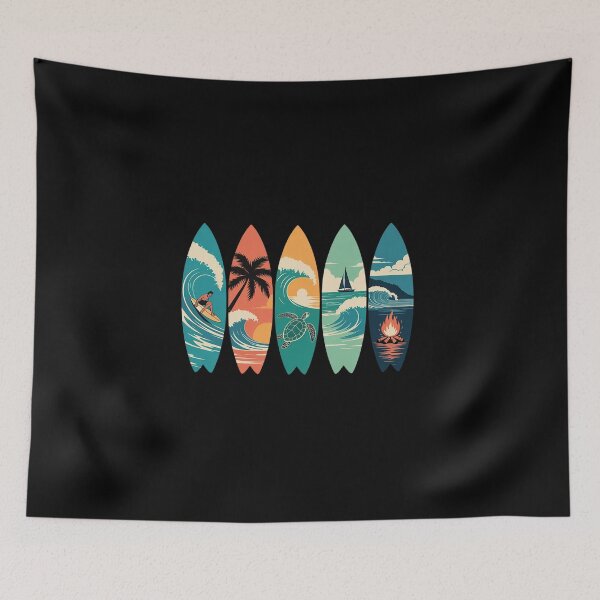 Item preview, Surfboards Sunset Ocean Beach Vibe Surfer designed and sold by BlassmausArt.