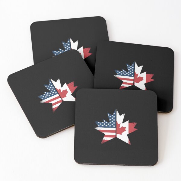 Item preview, Leaf Canadian American Canada USA Flag Home Pride designed and sold by BlassmausArt.