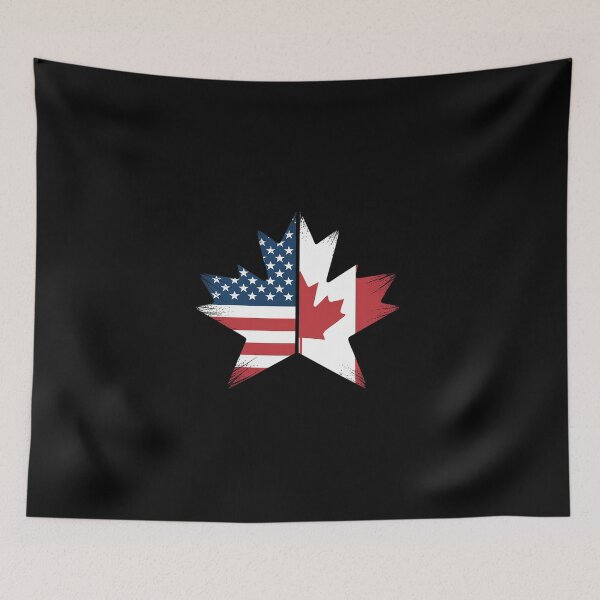 Item preview, Leaf Canadian American Canada USA Flag Home Pride designed and sold by BlassmausArt.