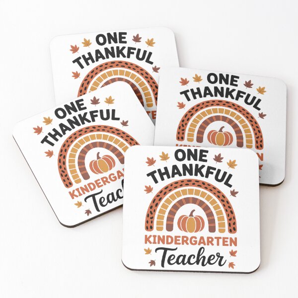 Item preview, One Thankful Kindergarten Teacher Thankgiving Rainbow designed and sold by Moon-Ape.