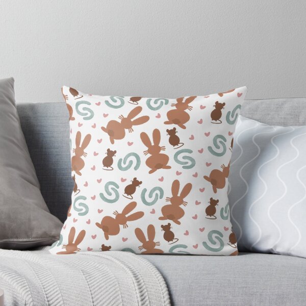 Item preview, Cute mouse and bunny seamless repeating pattern designed and sold by SeamlessDsign.