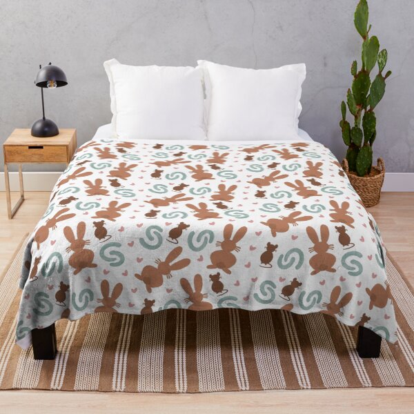 Item preview, Cute mouse and bunny seamless repeating pattern designed and sold by SeamlessDsign.