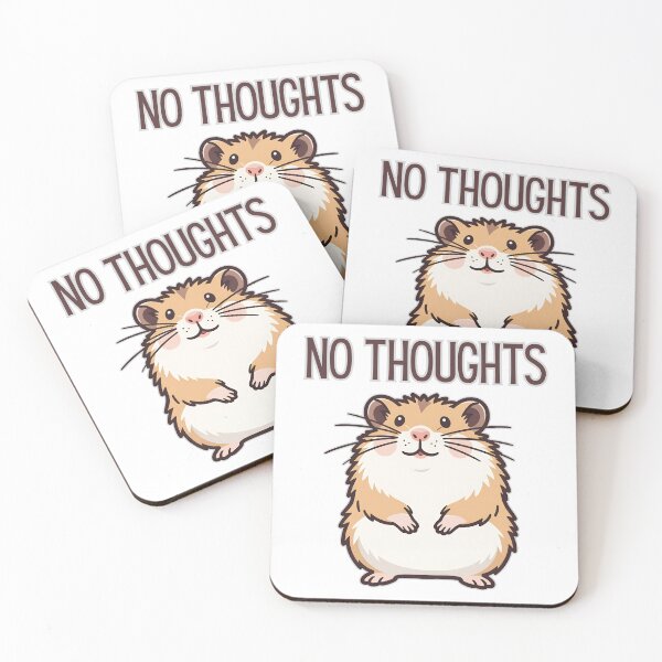Item preview, No Thoughts Hamster – Cute Funny Animal Meme Design designed and sold by tellia-kallisto.