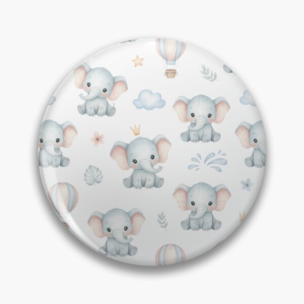 Item preview, Baby Elephant Seamless Pattern designed and sold by naragon4289.