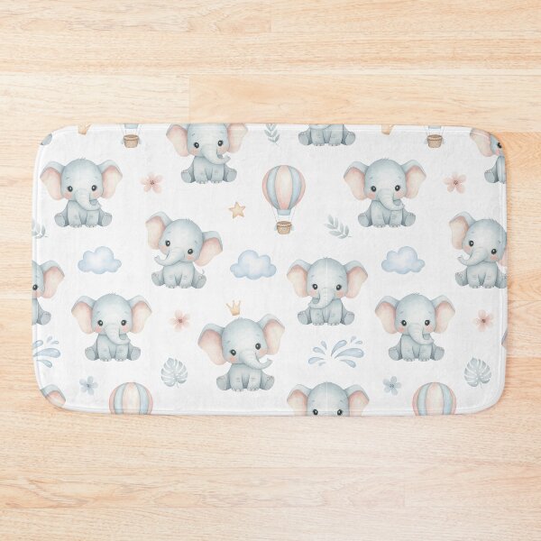 Item preview, Baby Elephant Seamless Pattern designed and sold by naragon4289.