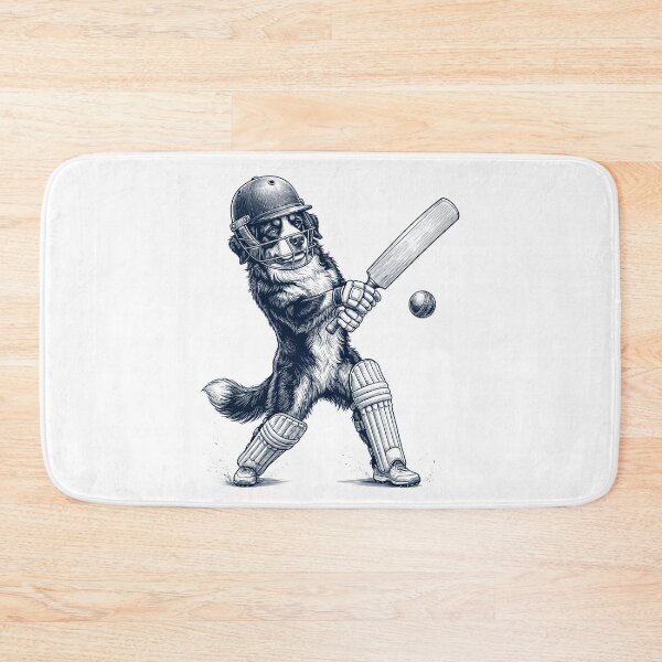 Item preview, Vintage Bernese Mountain Dog Playing Cricket Player Dog Lover designed and sold by DoodleTortle.