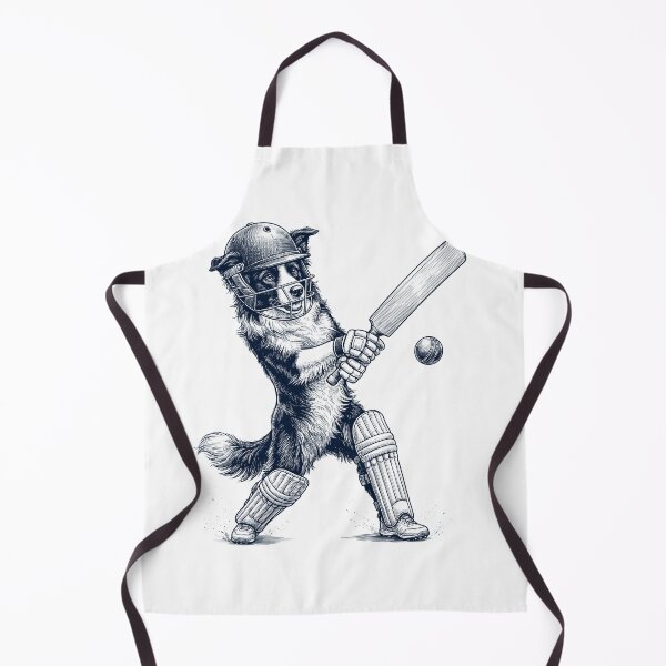 Artikelvorschau, Vintage Border Collie spielt Cricket – Hundeliebhaber entworfen und verkauft von DoodleTortle.