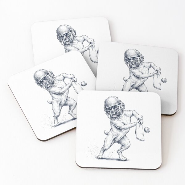Item preview, Vintage Boxer Dog Playing Cricket Player Dog Lover designed and sold by DoodleTortle.