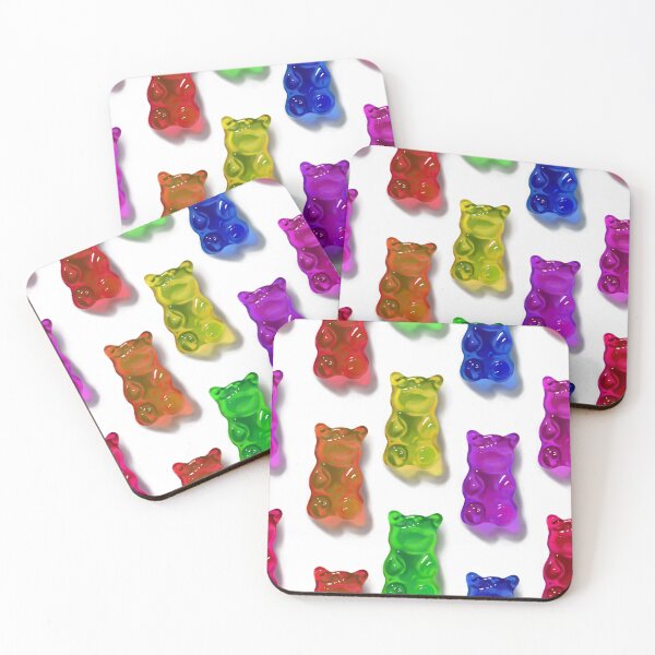 Item preview, Rainbow Gummy Worms Seamless Candy Pattern designed and sold by Niji Hibana.