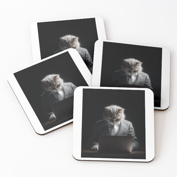 Item preview, An executive cat in a suit and tie. designed and sold by khemjiraphoto.