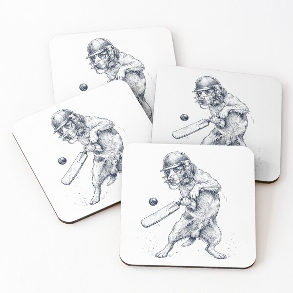 Item preview, Vintage Brittany Playing Cricket Player Dog Lover designed and sold by DoodleTortle.