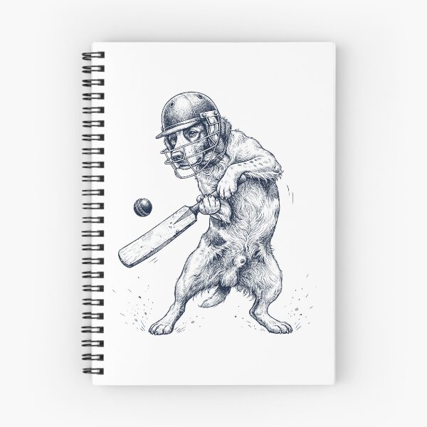 Item preview, Vintage Brittany Playing Cricket Player Dog Lover designed and sold by DoodleTortle.