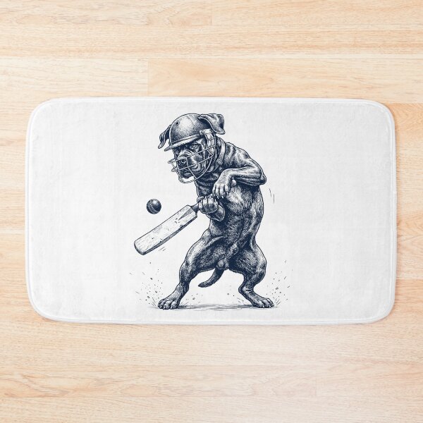 Item preview, Vintage Cane Corso Playing Cricket Player Dog Lover designed and sold by DoodleTortle.