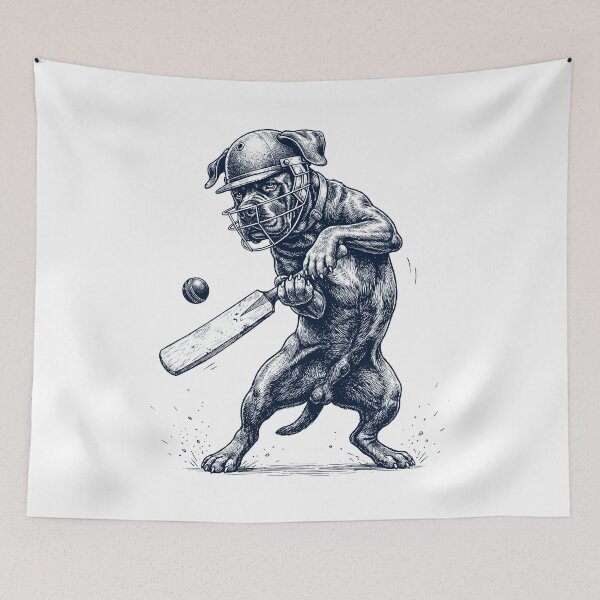 Item preview, Vintage Cane Corso Playing Cricket Player Dog Lover designed and sold by DoodleTortle.
