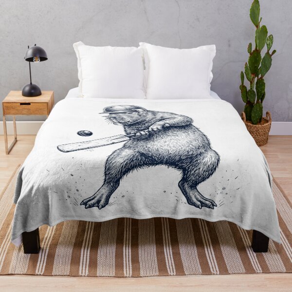 Item preview, Vintage Capybara Playing Cricket Player Animal Lover designed and sold by DoodleTortle.