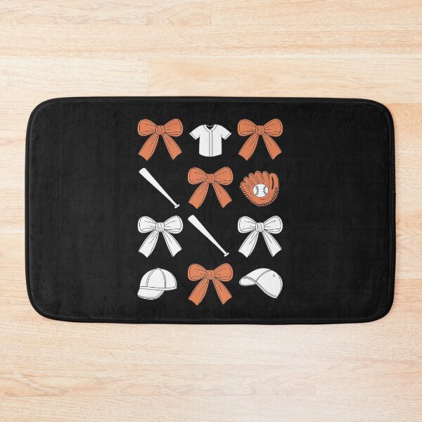 Item preview, Baseball Game Day Orange Coquette Bow Baseball Mom Retro designed and sold by ReefNight.