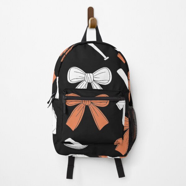 Item preview, Baseball Game Day Orange Coquette Bow Baseball Mom Retro designed and sold by ReefNight.
