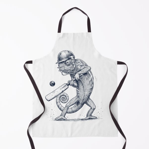 Item preview, Vintage Chameleon Playing Cricket Player Animal Lover designed and sold by DoodleTortle.