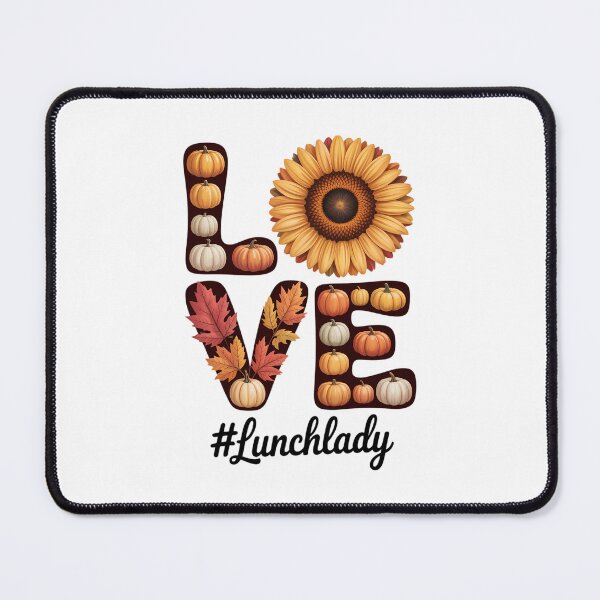 Item preview, Love Lunch Lady Thanksgiving Sunflower Autumn Fall Season designed and sold by VENOM0RIOT.