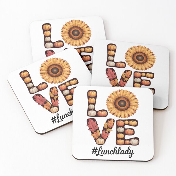 Item preview, Love Lunch Lady Thanksgiving Sunflower Autumn Fall Season designed and sold by VENOM0RIOT.
