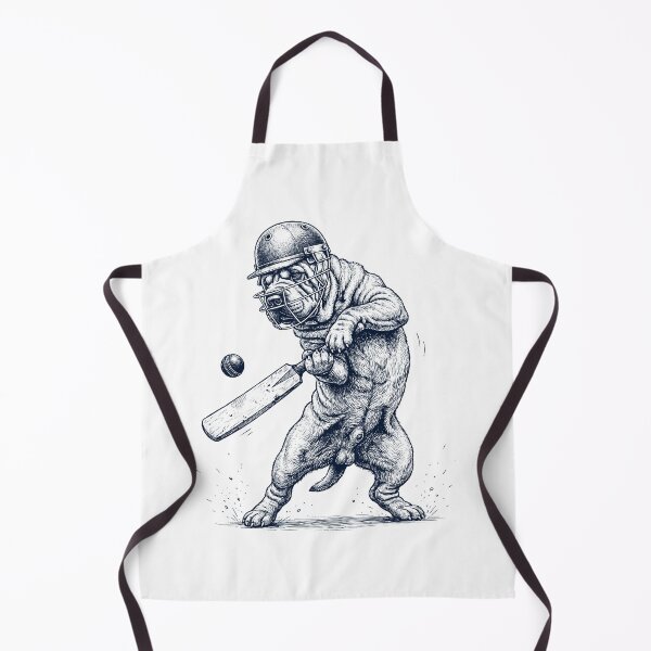 Item preview, Vintage Chinese Shar Pei Playing Cricket Player Dog Lover designed and sold by DoodleTortle.