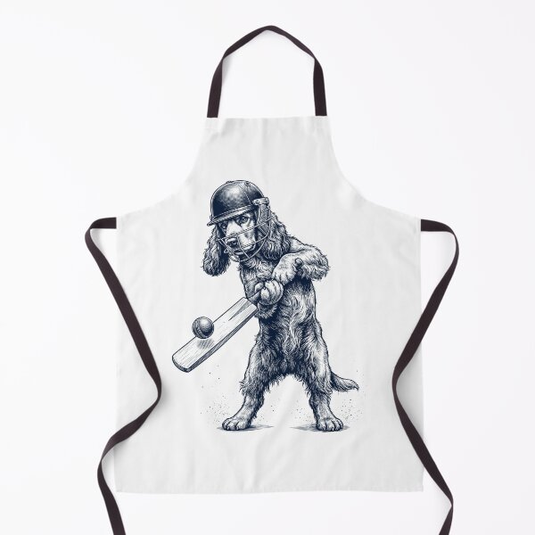 Item preview, Vintage Cocker Spaniel Playing Cricket Player Dog Lover designed and sold by DoodleTortle.