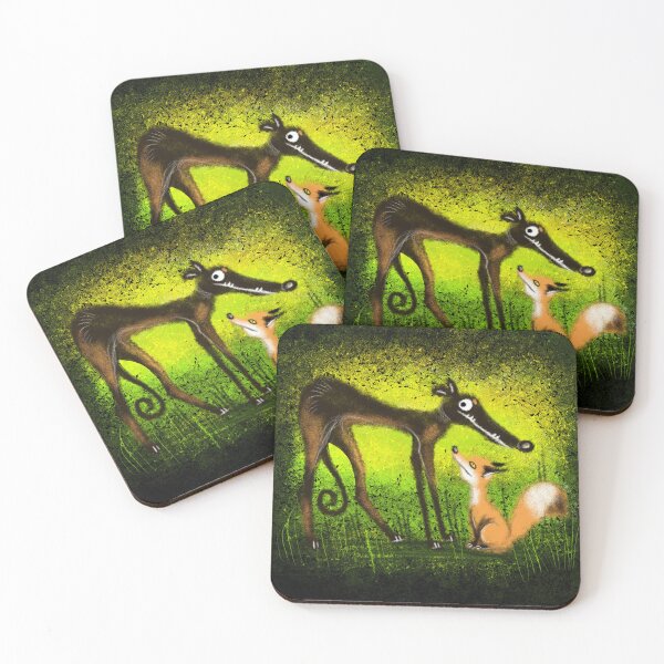 Item preview, Greyhound and a Fox designed and sold by IvysCreativityHouse.