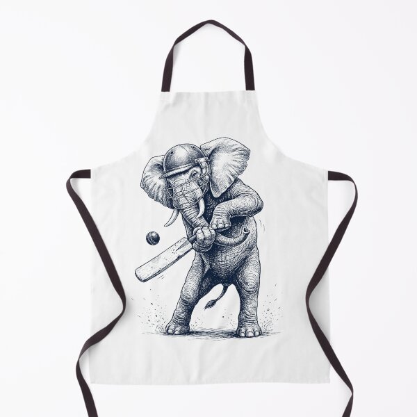 Artikelvorschau, Vintage-Elefant spielt Cricket – Tierliebhaber entworfen und verkauft von DoodleTortle.