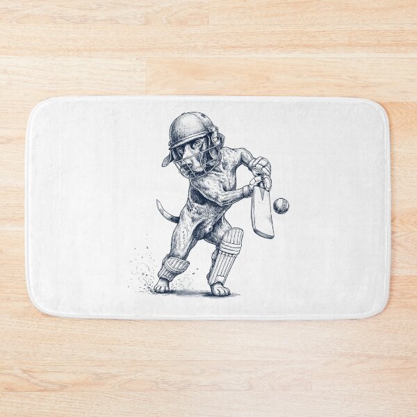 Item preview, Vintage German Shorthaired Pointer Playing Cricket Player Dog Lover designed and sold by DoodleTortle.