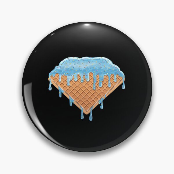 Item preview, Baseball Ice Cream Dripping Baseball Home Plate Drip designed and sold by ReefNight.