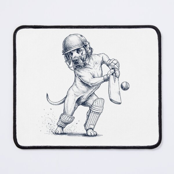 Item preview, Vintage Great Dane Playing Cricket Player Dog Lover designed and sold by DoodleTortle.