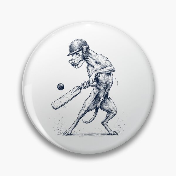 Artikelvorschau, Vintage Greyhound spielt Cricket – Hundeliebhaber entworfen und verkauft von DoodleTortle.