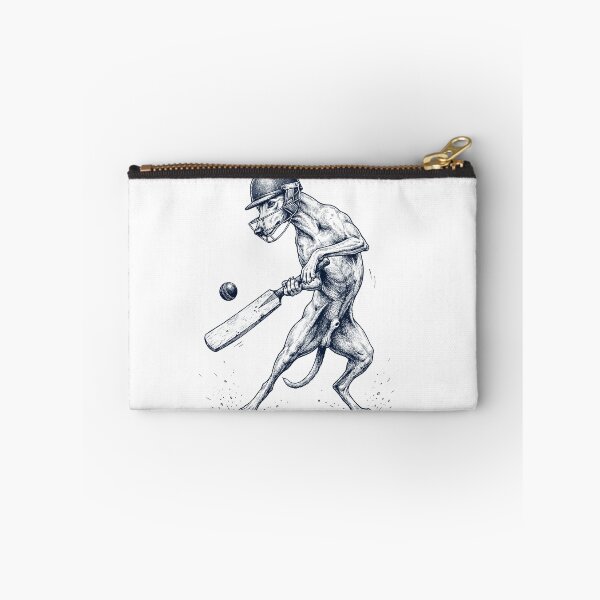 Item preview, Vintage Greyhound Playing Cricket Player Dog Lover designed and sold by DoodleTortle.