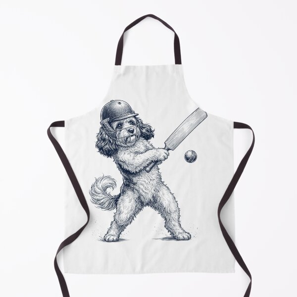 Item preview, Vintage Havanese Playing Cricket Player Dog Lover designed and sold by DoodleTortle.